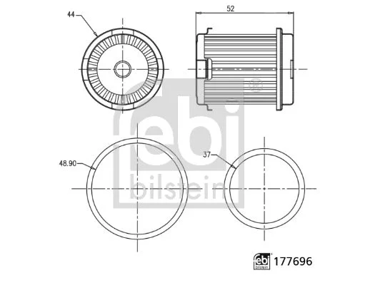 Hydraulický filter, automatická prevodovka FEBI BILSTEIN 177696