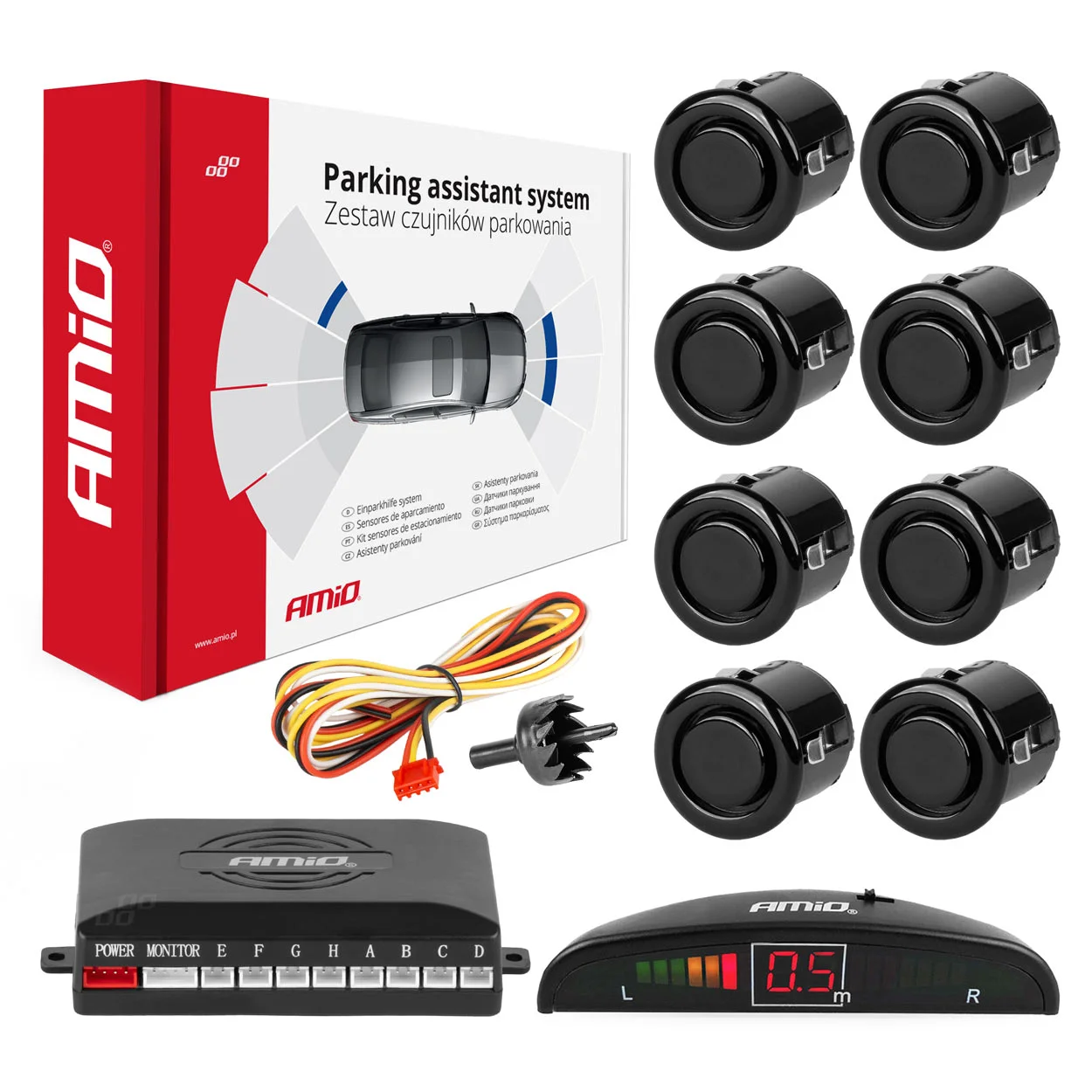 Sensor kit, park distance control AMiO 01603