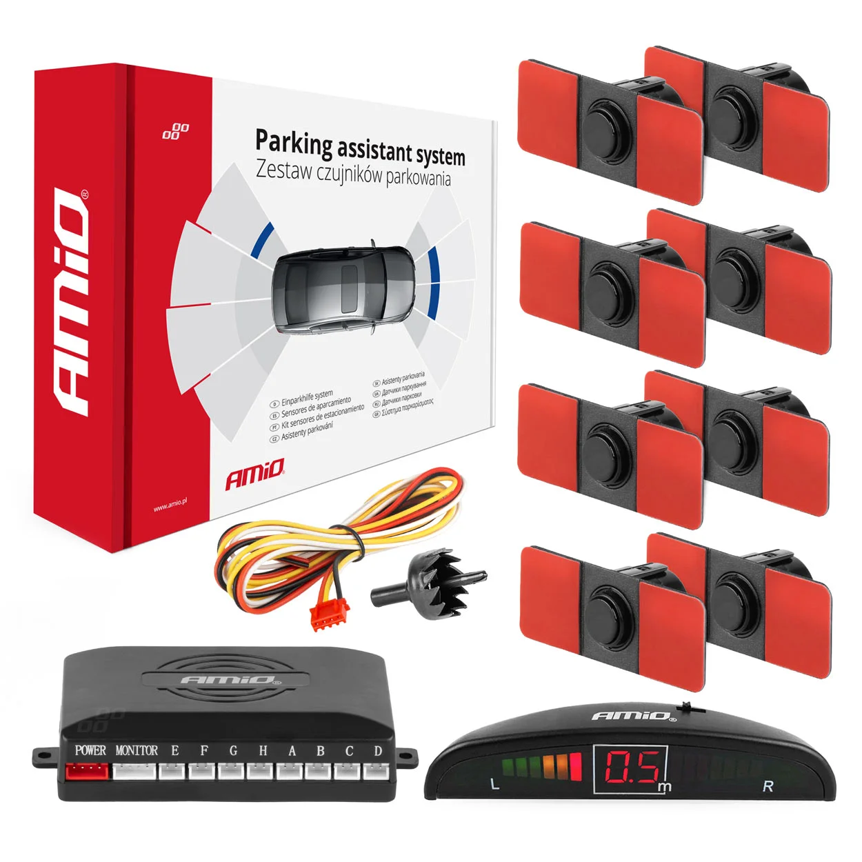 Sensor kit, park distance control AMiO 02256