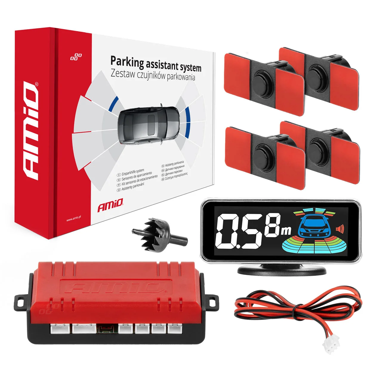 Sensor kit, park distance control AMiO 03190