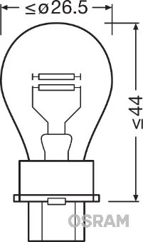Posūkio signalo lemputė OSRAM 3157