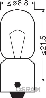Posūkio signalo lemputė OSRAM 3893