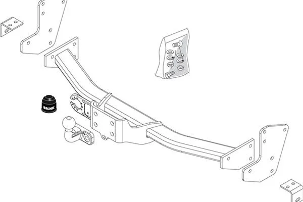 Priekabos prikabintuvas BRINK 419200