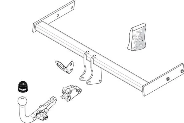 Priekabos prikabintuvas BRINK 492900
