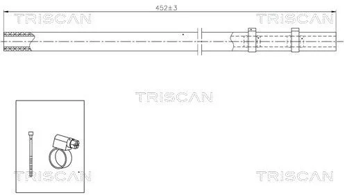 Hydraulic Hose, steering TRISCAN 8516 29029