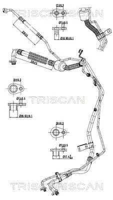 Aukšto/žemo slėgio linija, oro kondicionavimas TRISCAN 9010 28068