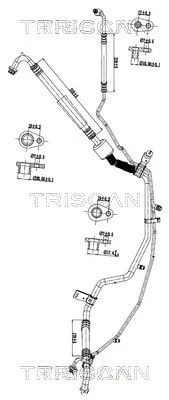 Aukšto/žemo slėgio linija, oro kondicionavimas TRISCAN 9010 28088