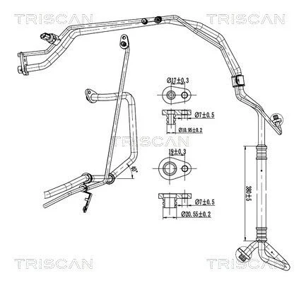 Aukšto/žemo slėgio linija, oro kondicionavimas TRI 9010 28094