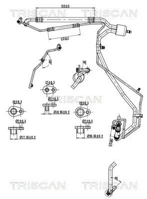 Aukšto/žemo slėgio linija, oro kondicionavimas TRI 9010 28117
