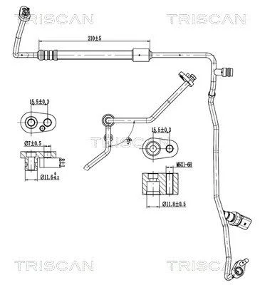 High/Low-pressure Line, air conditioning TRI 9010 29058