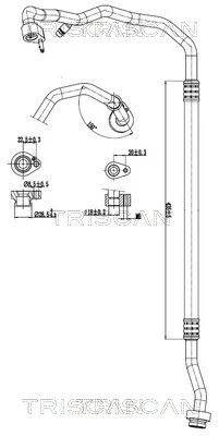 High/Low-pressure Line, air conditioning TRI 9010 29097
