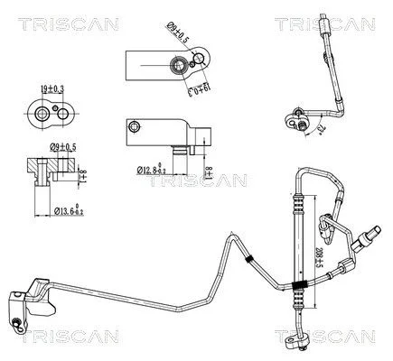 Aukšto/žemo slėgio linija, oro kondicionavimas TRI 9010 29111