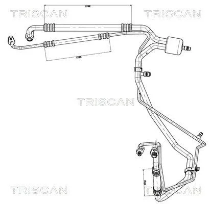 Aukšto/žemo slėgio linija, oro kondicionavimas TRISCAN 9010 28039