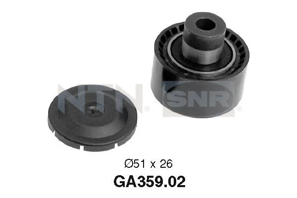 Deflection/Guide Pulley, V-ribbed belt SNR GA359.02