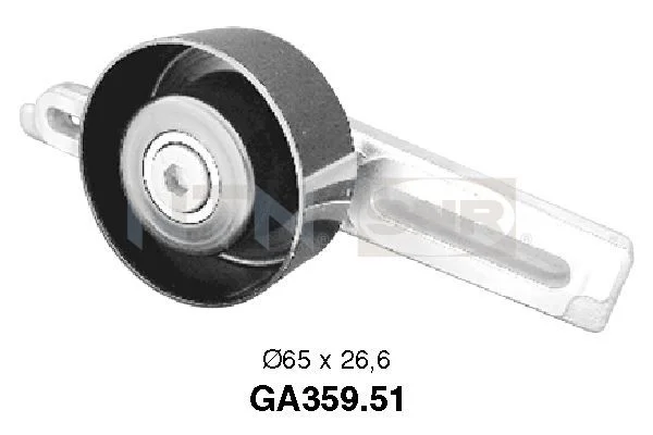 Tensioner Pulley, V-ribbed belt SNR GA359.51