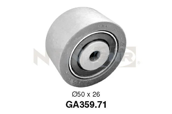 Deflection/Guide Pulley, V-ribbed belt SNR GA359.71