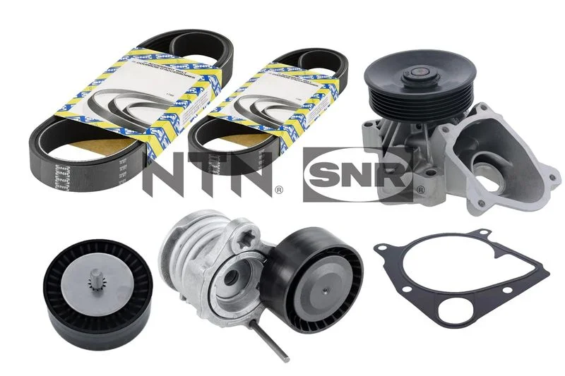 Water Pump + V-ribbed Belt Kit SNR KAP850.060