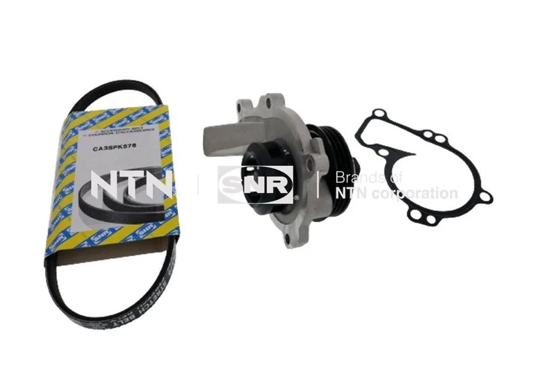Water Pump + V-ribbed Belt Kit SNR KAP859.471