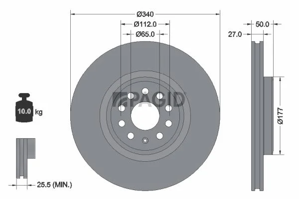 Brake Disc PAGID 56374NHC