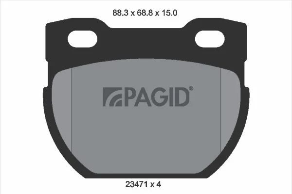 Brake Pad Set, disc brake PAGID T9051N