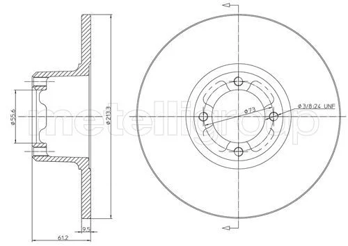 Brake Disc metelli 23-0220