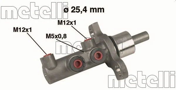 Hlavný brzdový válec METELLI 05-0439