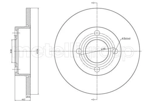 Brake Disc METELLI 23-0062