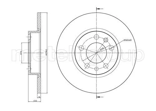 Brake Disc METELLI 23-0862C