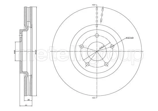 Brake Disc METELLI 23-1323C