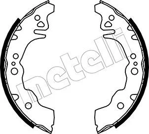 Sada brzdových čeľustí METELLI 53-0043