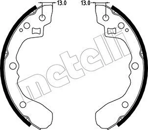 Brake Shoe Set METELLI 53-0220
