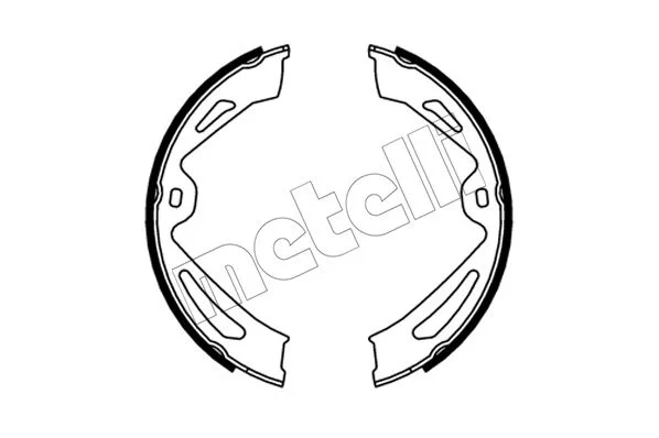 Brake Shoe Set, parking brake METELLI 53-0726