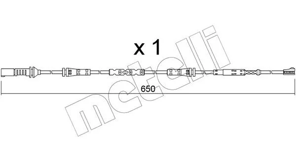 Warning Contact, brake pad wear METELLI SU.408