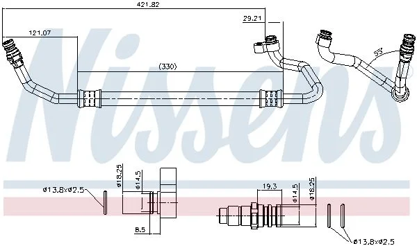Žemo slėgio linija, oro kondicionavimas NISSENS 84023