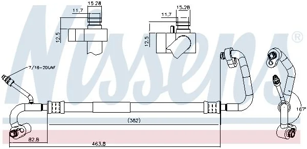 Aukšto slėgio linija, oro kondicionavimas NISSENS 841741
