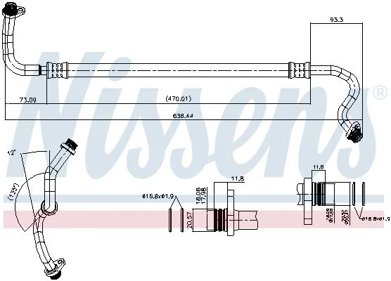 Žemo slėgio linija, oro kondicionavimas NISSENS 843136