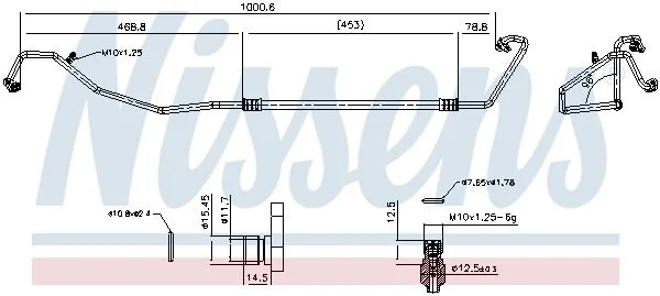 Aukšto slėgio linija, oro kondicionavimas NISSENS 846178
