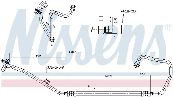 Aukšto slėgio linija, oro kondicionavimas NISSENS 846840