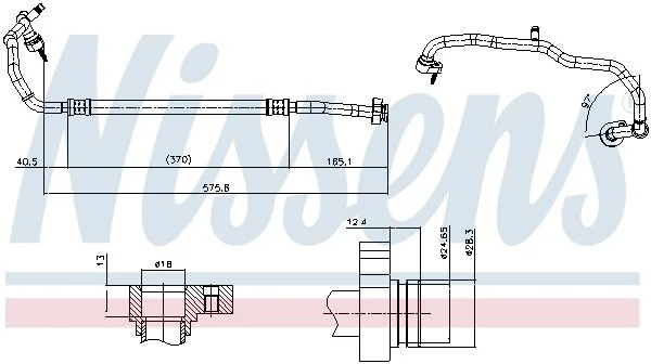 High-pressure Line, air conditioning NISSENS 846921