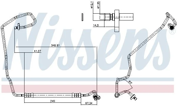 Aukšto slėgio linija, oro kondicionavimas NISSENS 847019