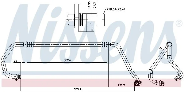 Žemo slėgio linija, oro kondicionavimas NISSENS 847575
