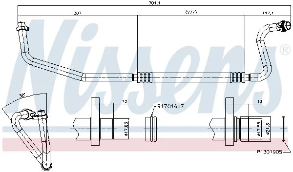 Žemo slėgio linija, oro kondicionavimas NISSENS 849360