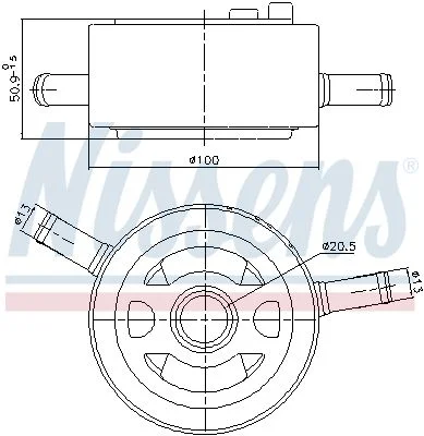Alyvos aušintuvas, variklio alyva  91435