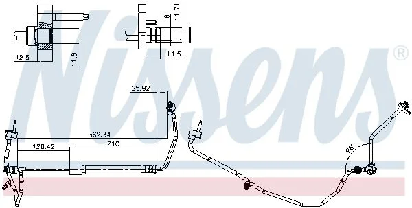 High-pressure Line, air conditioning NISSENS 846180
