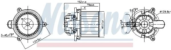 Vidaus pūtiklis NISSENS 87626