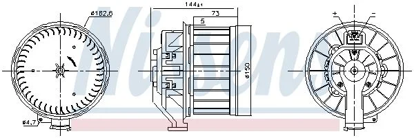 Interior Blower NISSENS 87646