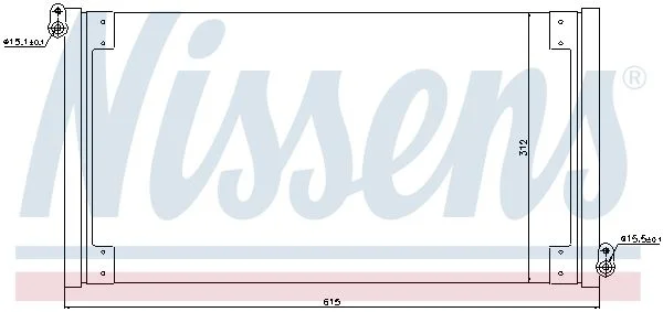 Condenser, air conditioning NISSENS 940025