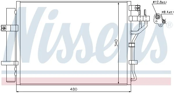 Condenser, air conditioning NISSENS 940219