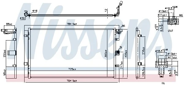 Condenser, air conditioning NISSENS 940902
