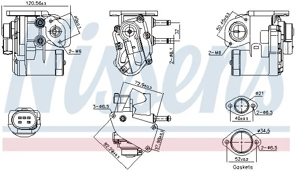 EGR ventil NISSENS 98236